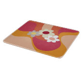 Planche À Découper Fleurs et vagues de style rétro (Coin)