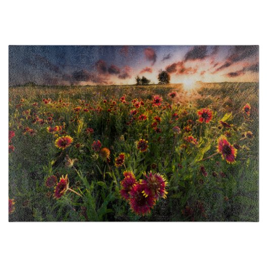 Planche À Découper Fleurs | Fleur sauvage indien Texas (Devant)