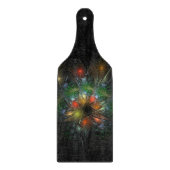 Planche À Découper Fleurs imaginaires fractales douces et tendres (Devant)