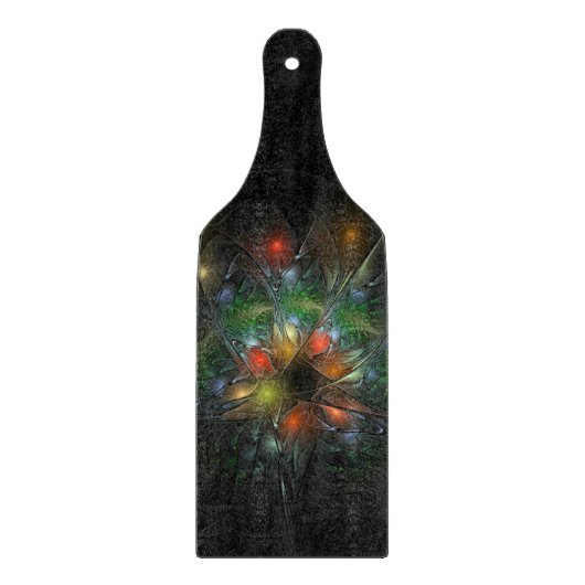 Planche À Découper Fleurs imaginaires fractales douces et tendres (Devant)