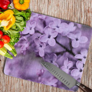 Planche À Découper Fleurs Lilac décoratives
