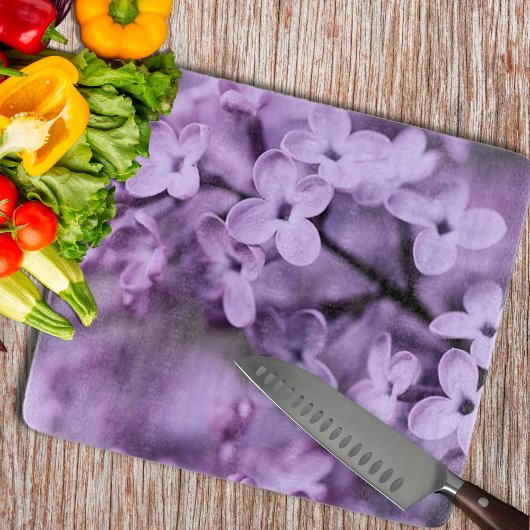 Planche À Découper Fleurs Lilac décoratives