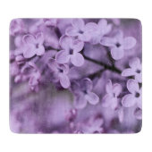 Planche À Découper Fleurs Lilac décoratives (Devant)