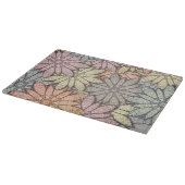 Planche À Découper Fleurs Métalliques Verre (Coin)