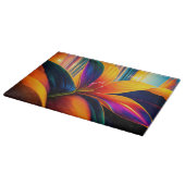 Planche À Découper Fleurs Paradisiaques tropicales (Coin)