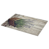 Planche À Découper fleurs parfumées de lavande dans un panier (Coin)