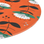 Planche À Découper Fleurs rétro, feuille : motif sans soudure. (Coin)