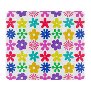 Planche À Découper FLEURS RÉTRO super