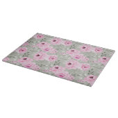 Planche À Découper Fleurs roses (Coin)