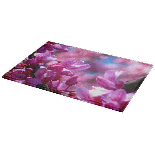 Planche À Découper Fleurs roses de Redbud (Coin)