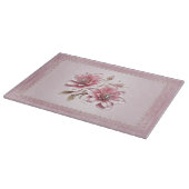 Planche à découper Fleurs roses modernes (Coin)