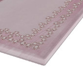 Planche à découper Fleurs roses modernes (Coin)
