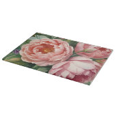 Planche À Découper Fleurs roses vintage géantes (Coin)
