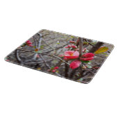 Planche À Découper fleurs rouges (Coin)