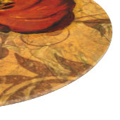 Planche À Découper Fleurs rouges I (Coin)