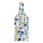 Planche À Découper Fleurs sauvages de Jardin Bleu Rustique (Devant)