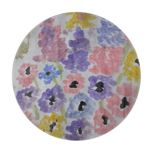 Planche À Découper Fleurs sauvages d'été (Devant)