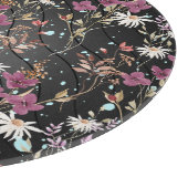 Planche À Découper Fleurs sauvages élégants de Retro Boho (Coin)