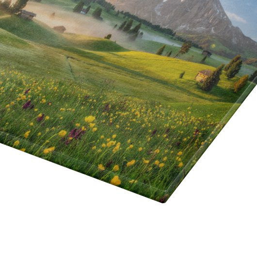 Planche À Découper Fleurs | Spring Alpe di Siusi Langkofel (Coin)