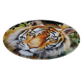 Planche À Découper Fleurs Tiger Pastel Safari Aquarelle Savannah (Coin)