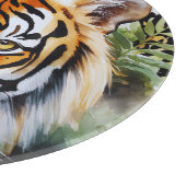 Planche À Découper Fleurs Tiger Pastel Safari Aquarelle Savannah (Coin)