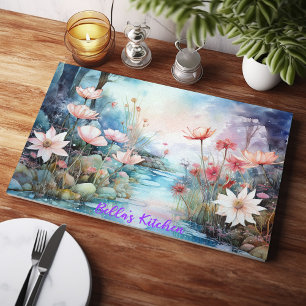 Planche À Découper Fleurs Tranquilles : Fleurs Sauvages Personnalisée