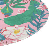 Planche À Découper Fleurs tropicales Abstraites, motif de guache pein (Coin)