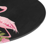 Planche À Découper Fleurs tropicales et flamants roses (Coin)