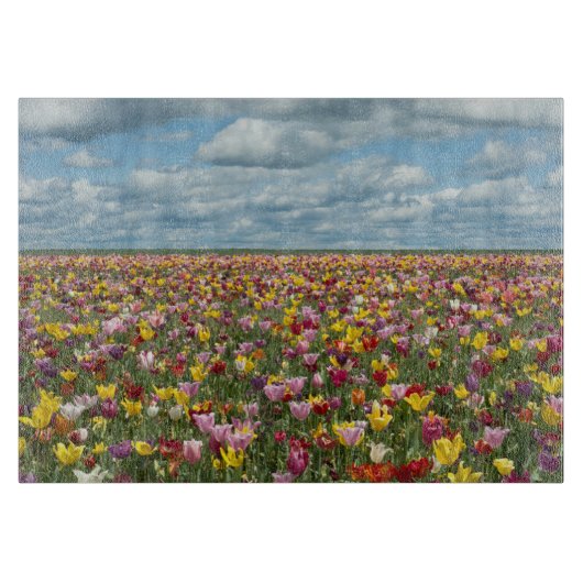 Planche À Découper Fleurs | Tulips Willamette Valley Oregon (Devant)