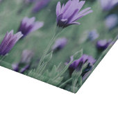 Planche À Découper Fleurs violettes délicates (Coin)