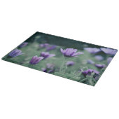 Planche À Découper Fleurs violettes délicates (Coin)