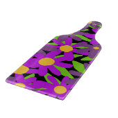 Planche À Découper Fleurs violettes et vertes (Coin)