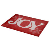 Planche À Découper Flocon de JOY Motif Élégant Noël Rouge (Coin)