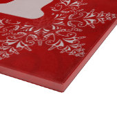 Planche À Découper Flocon de JOY Motif Élégant Noël Rouge (Coin)