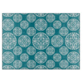 Planche À Découper Flocon de neige floral d'hiver (Devant)