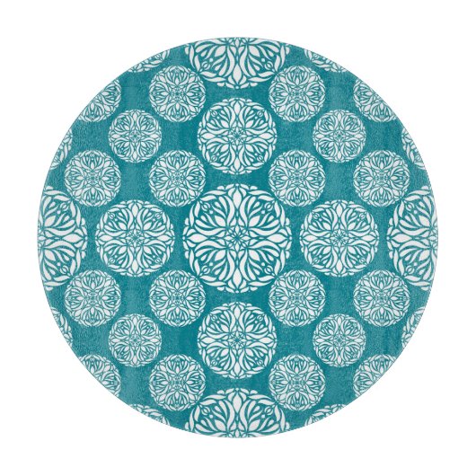 Planche À Découper Flocon de neige floral d'hiver (Devant)