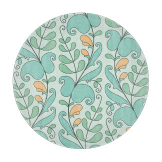Planche À Découper Floral Abstrait : Motif Vintage sans fil
