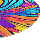 Planche À Découper Floral Abstrait vibrant (Coin)