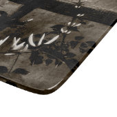 Planche À Découper Floral de jardin rustique à Sepia (Coin)