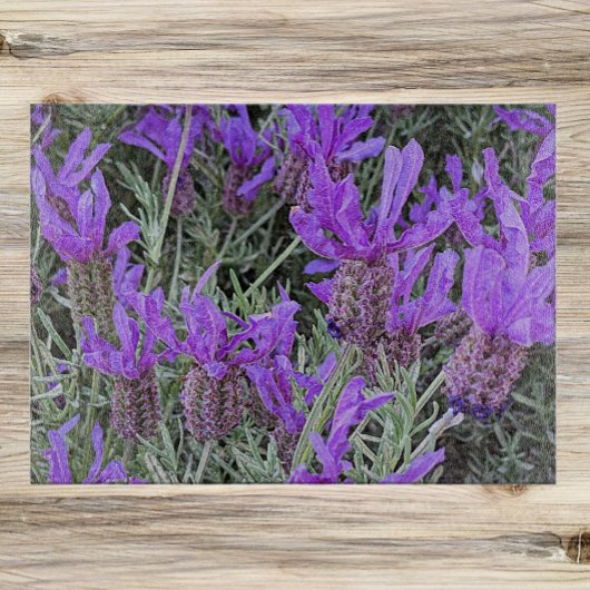 Planche À Découper Floral de lavande espagnole