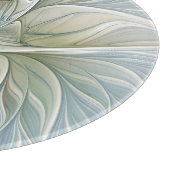 Planche À Découper Floral Dream Motif Abstrait Blue Khaki Fractal (Coin)