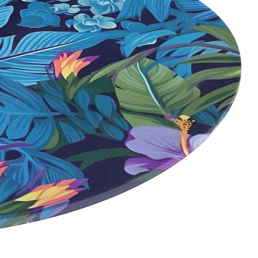 Planche À Découper 'Floral Dreams' - Design floral tropical (Coin)