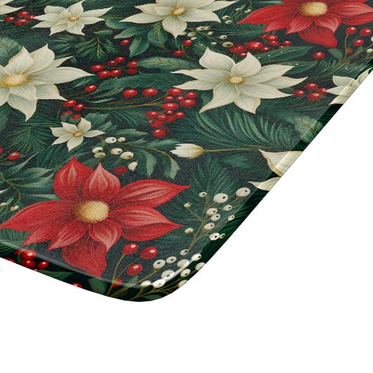 Planche À Découper Floral Motif de Noël (Coin)