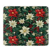 Planche À Découper Floral Motif de Noël (Devant)