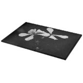 Planche À Découper floral noir et blanc minimal (Coin)