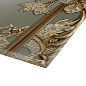 Planche à découper Floral Orné Or (Coin)