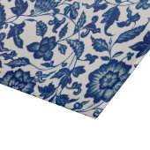 Planche À Découper Floral ornemental bleu chinois  (Coin)
