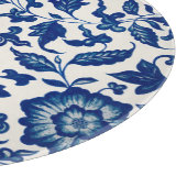 Planche À Découper Floral ornemental bleu chinois (Coin)