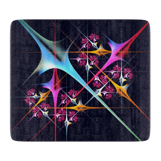 Planche À Découper Floral rose moderne Art Abstrait Couleur Motif #01 (Devant)