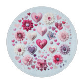 Planche À Découper Floral Valentine's Day Heart (Devant)